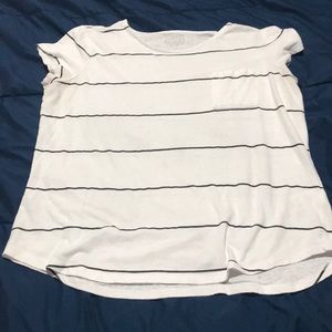 Striped white and black shirt